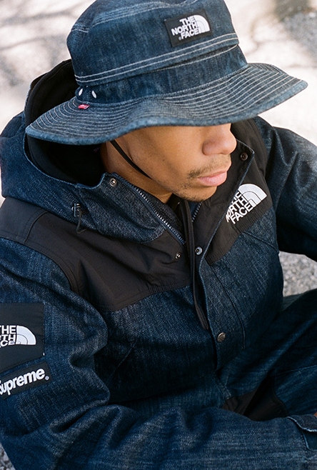 マウンテンパーカーsupreme×NorthFace denim dot shot XL - マウンテン