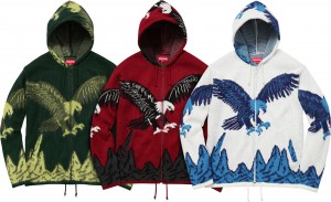 Eagle Hooded Zip Up Sweater