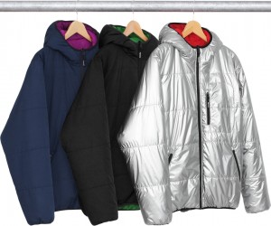 Reversible Hooded Puffy Jacket